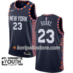 New York Knicks Trey Burke 23 2018-19 Nike City Edition Navy Lasten Pelipaidat Swingman